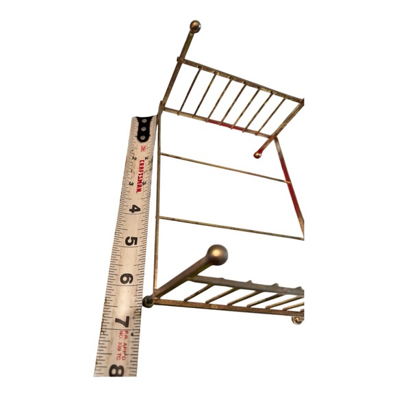 Vintage dollhouse miniature brass metal bed frame - Picture 6 of 6